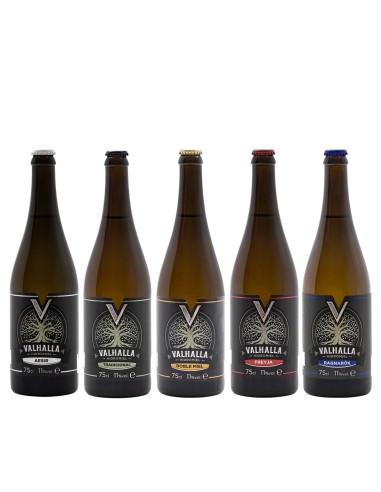 Assortment of 4 bottles of Mead Valhalla